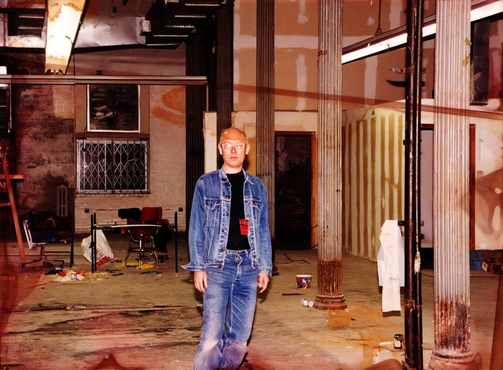 Robert Courtney in the basement of The Department Store of the Soul, New York, 1999.